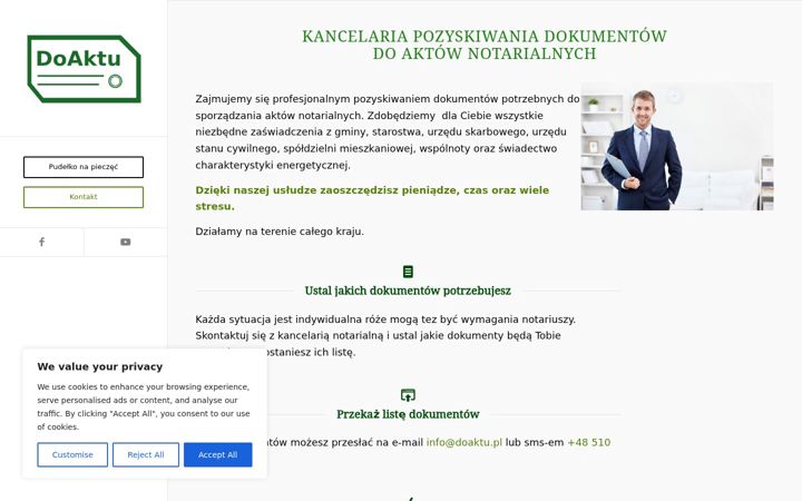 Screenshot of doaktu.pl