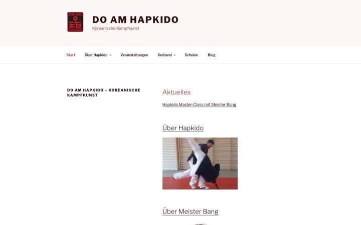 Screenshot of doamhapkido.de