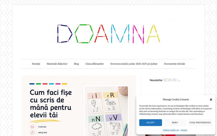 Screenshot of doamna.org