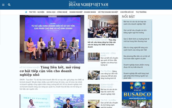 Screenshot of doanhnghiepvn.vn