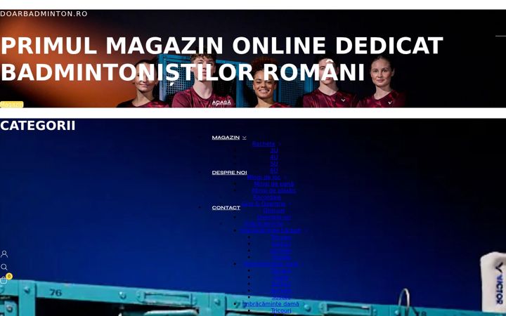 Screenshot of doarbadminton.ro