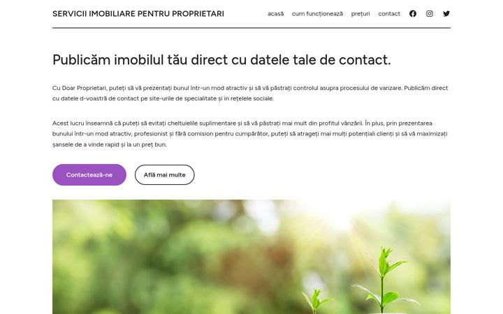 Screenshot of doarproprietari.ro