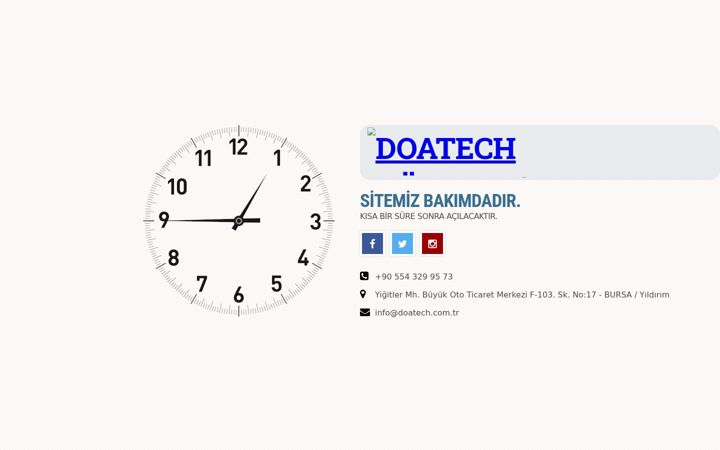 Екранна снимка на doatech.com.tr