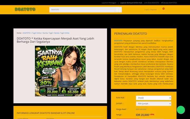 Screenshot of doatoto.org