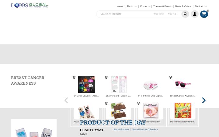 Screenshot of dobbsglobalpromo.com