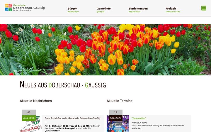 Screenshot of doberschau-gaussig.de
