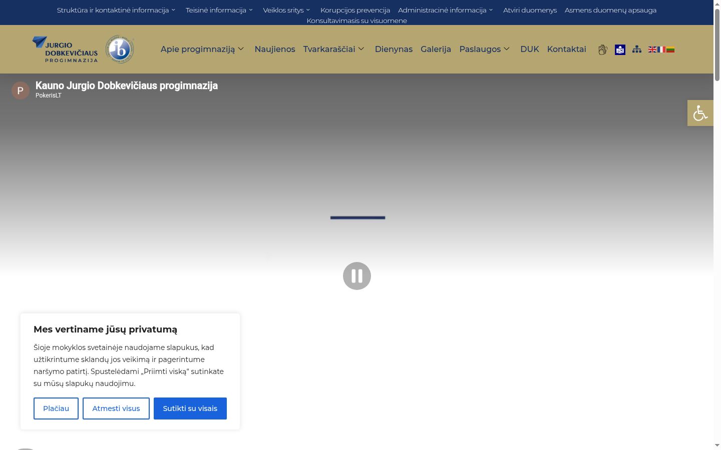Screenshot van de toestemmingsbanner zoals getoond vóór enige interactie