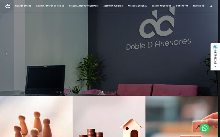 Screenshot of dobledasesor.es