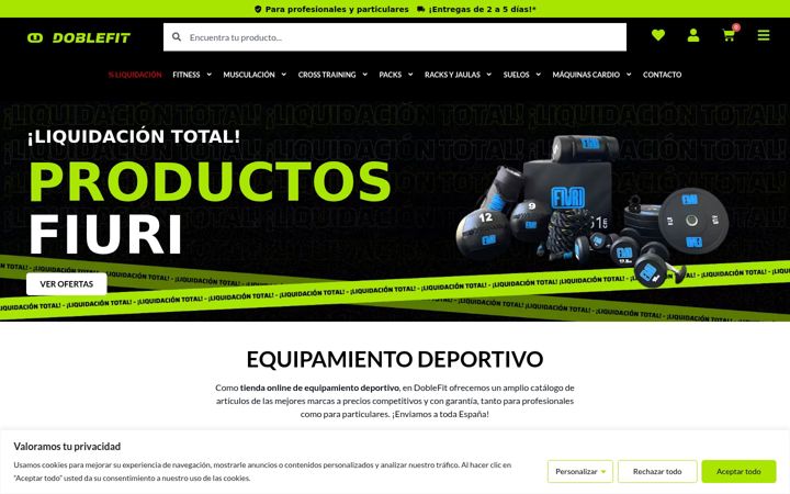 Screenshot of doblefit.com
