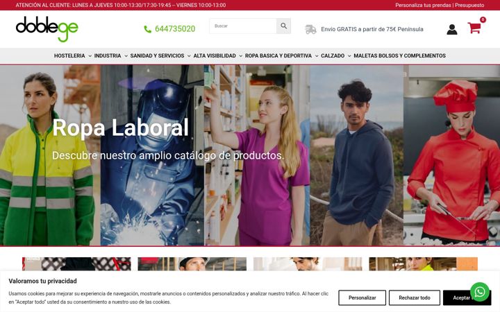 Screenshot of doblege.com