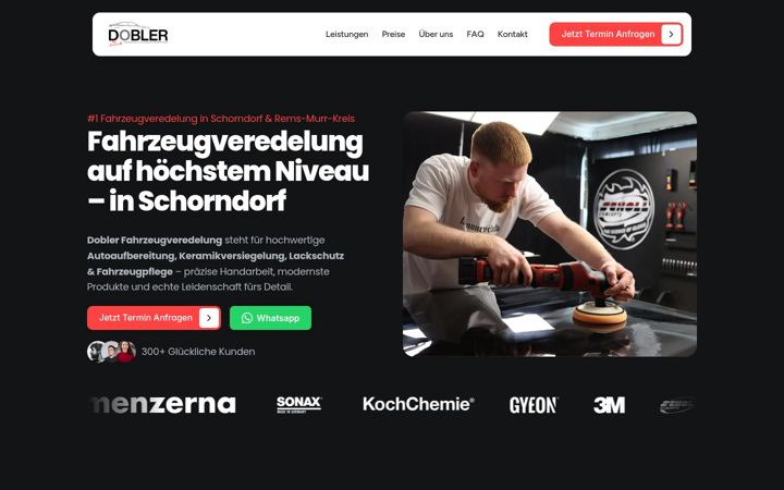 Screenshot of doblerfahrzeugveredelung.com