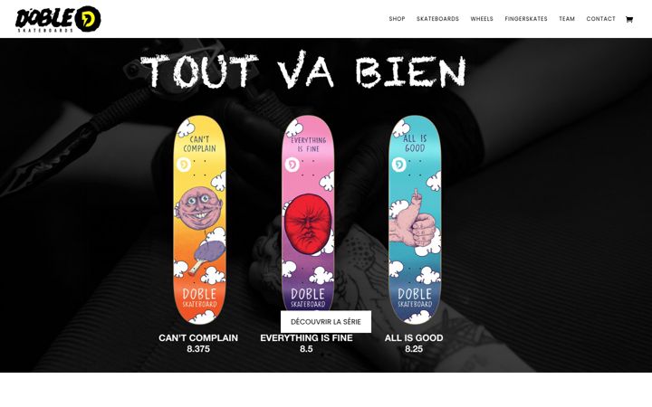 Screenshot of dobleskateboards.fr