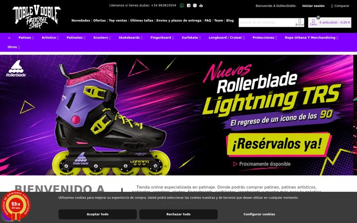 Screenshot of doblevdoble.com