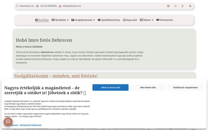 Screenshot of dobofoto.hu