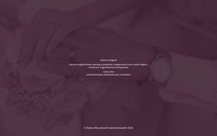 Screenshot of dobosrita.hu