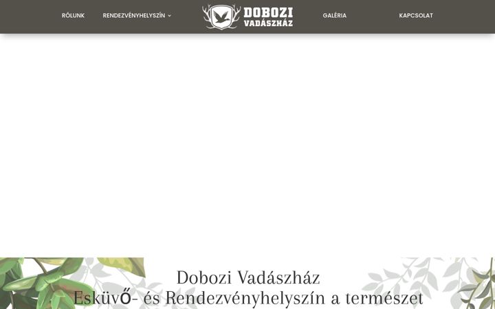 Screenshot of dobozivadaszhaz.hu