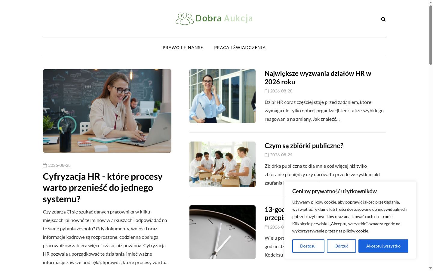 Screenshot tal-banner tal-kunsens muri qabel kwalunkwe interazzjoni