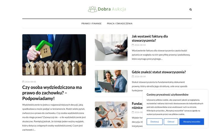 Captură de ecran a dobraaukcja.pl