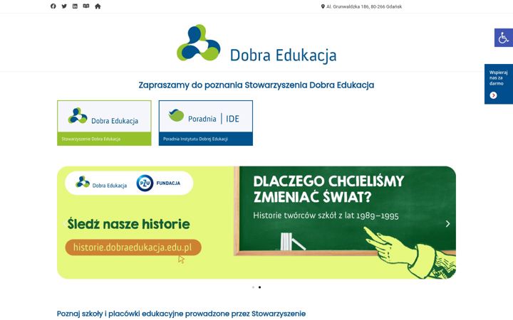 Screenshot ta' dobraedukacja.edu.pl
