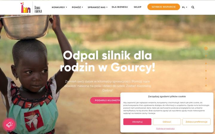 Screenshot ta' dobrafabryka.pl