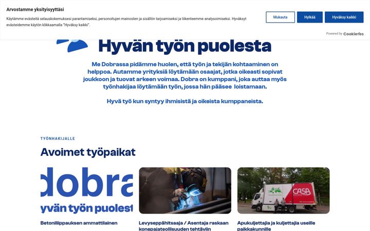 Screenshot di dobrafinland.fi