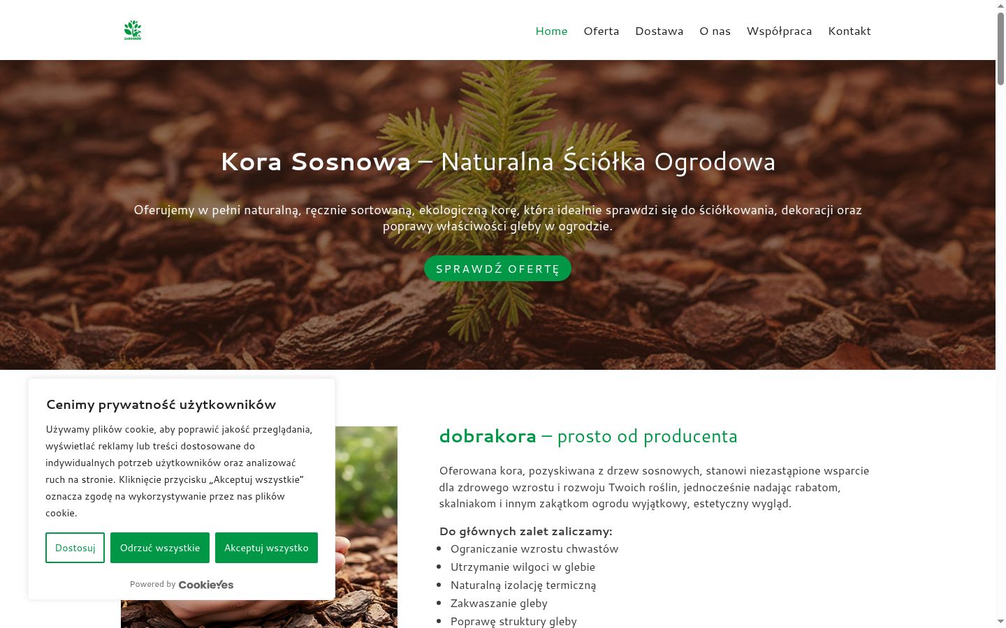 Screenshot tal-banner tal-kunsens muri qabel kwalunkwe interazzjoni