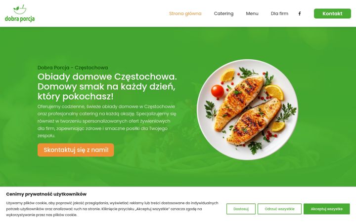 Screenshot of dobraporcja.com