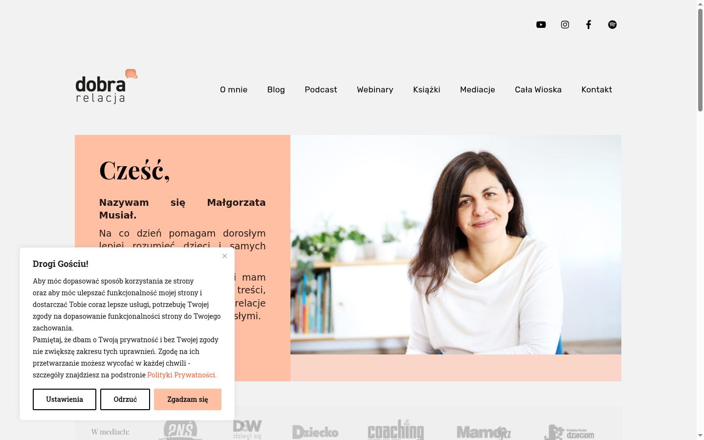 Screenshot tal-banner tal-kunsens muri qabel kwalunkwe interazzjoni