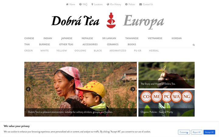 Screenshot of dobratea.eu