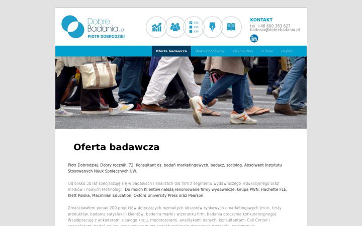 Screenshot ta' dobrebadania.pl