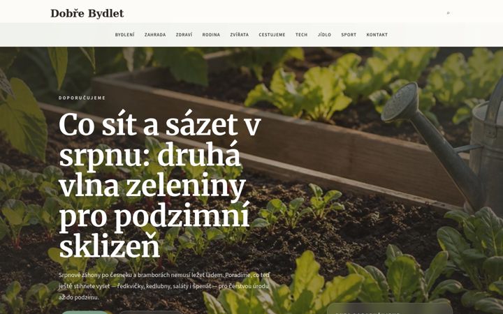 Screenshot of dobrebydlet.eu