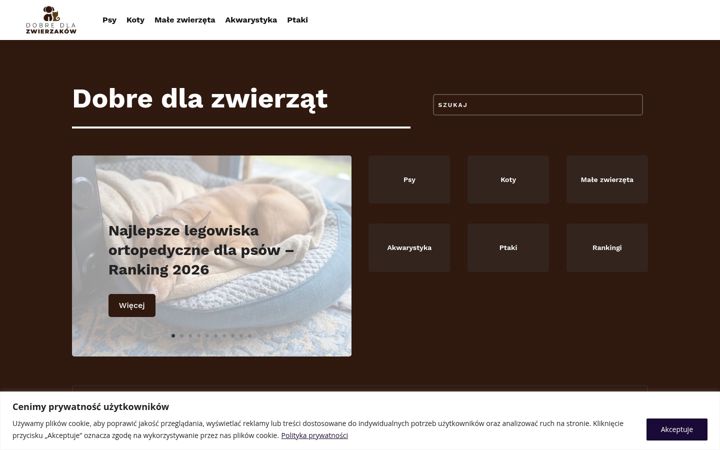 Screenshot ta' dobredlazwierzakow.pl