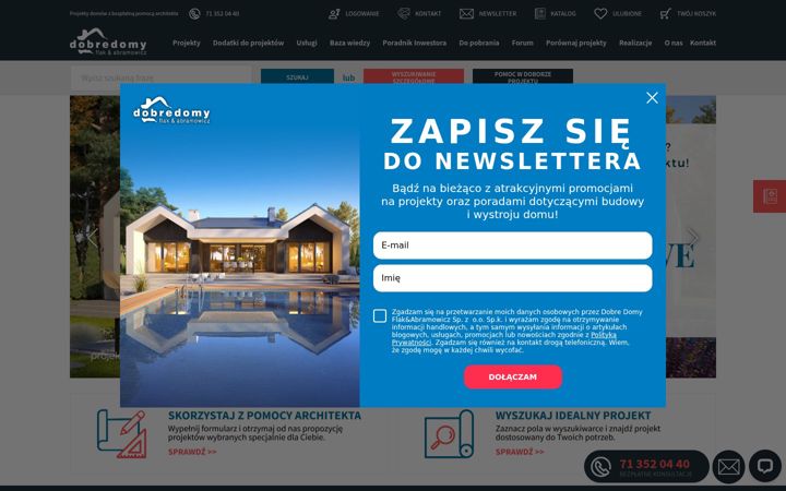 Screenshot ta' dobredomy.pl