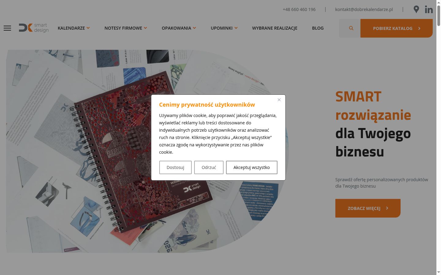 Skärmbild av samtyckesbannern som visades före någon interaktion