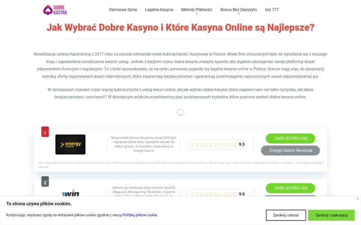 Screenshot ta' dobrekasyna.pl