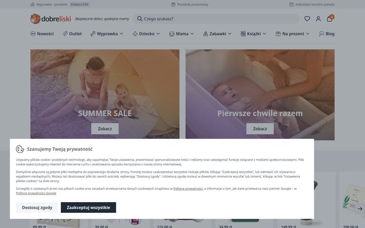 Screenshot of dobreliski.pl