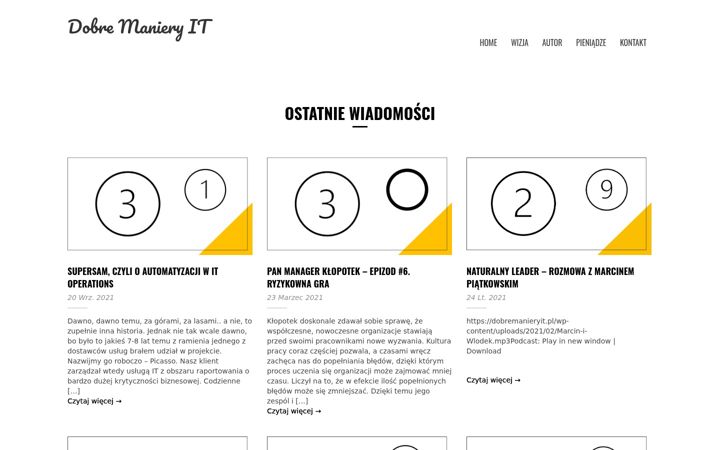 Screenshot ta' dobremanieryit.pl