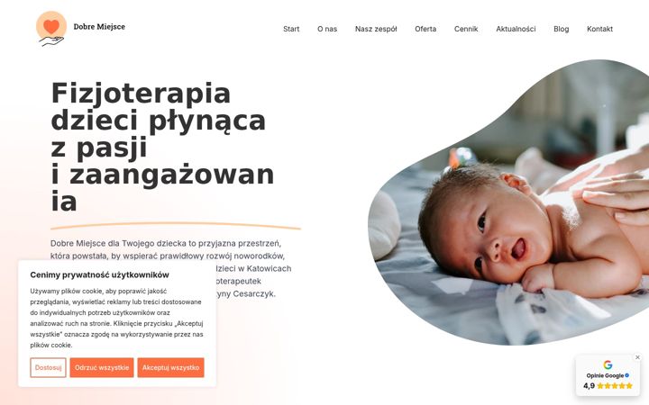Screenshot ta' dobremiejsce-fizjoterapia.pl
