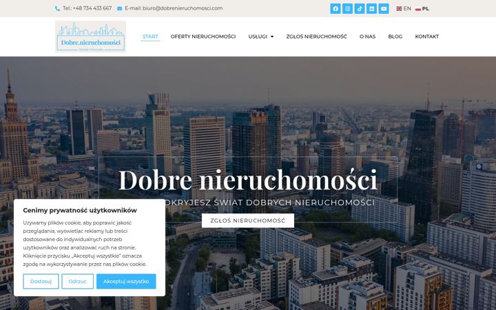 Screenshot of dobrenieruchomosci.com