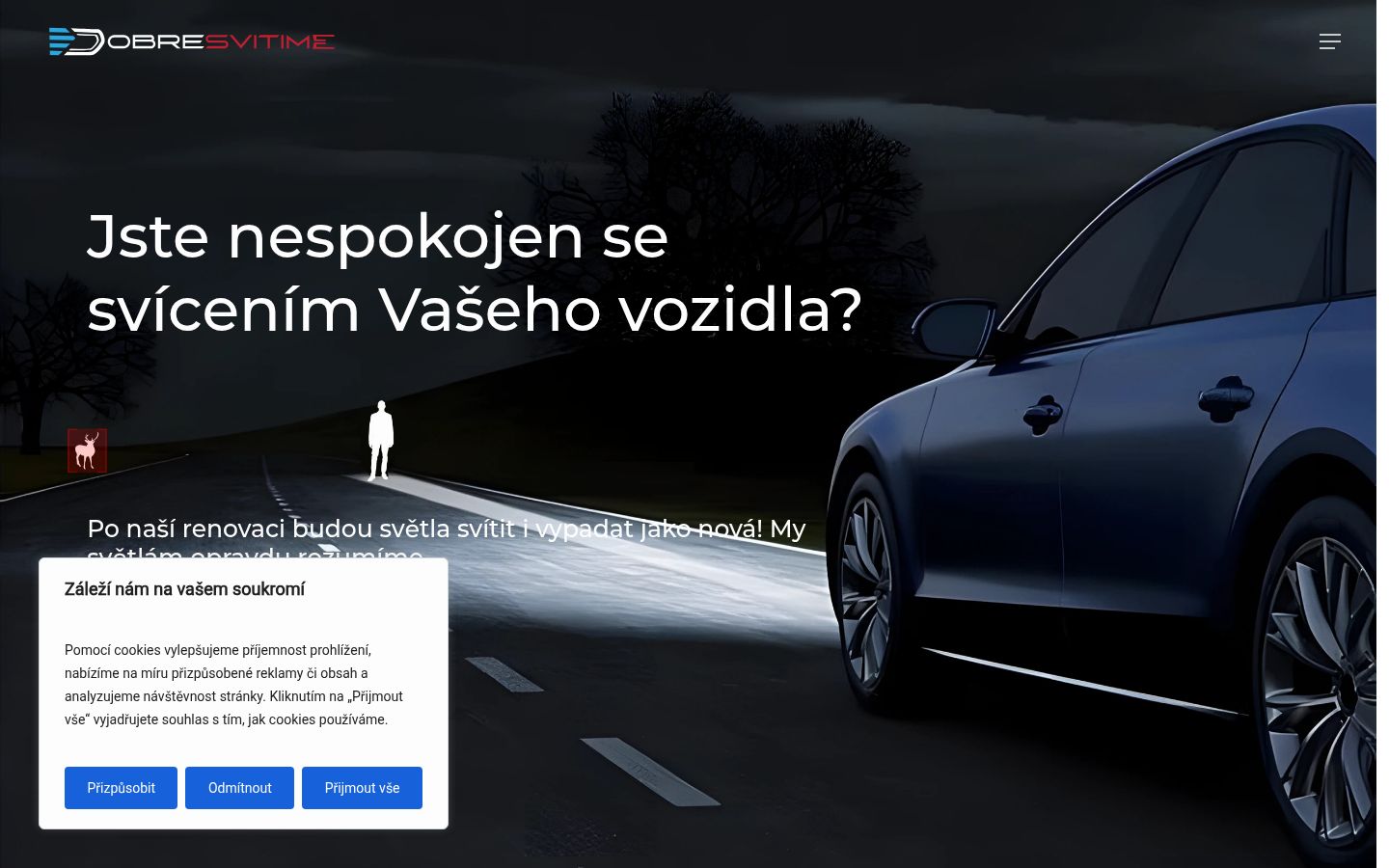 Snímek obrazovky baneru souhlasu zobrazeného před jakoukoli interakcí