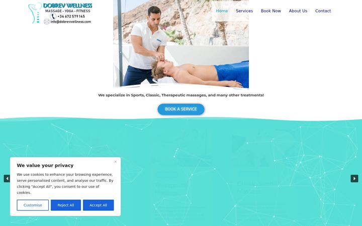 Screenshot of dobrevwellness.com