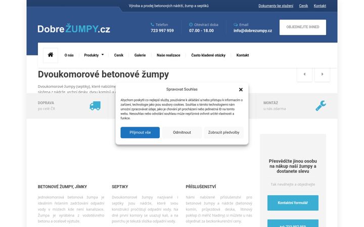 Screenshot of dobrezumpy.cz