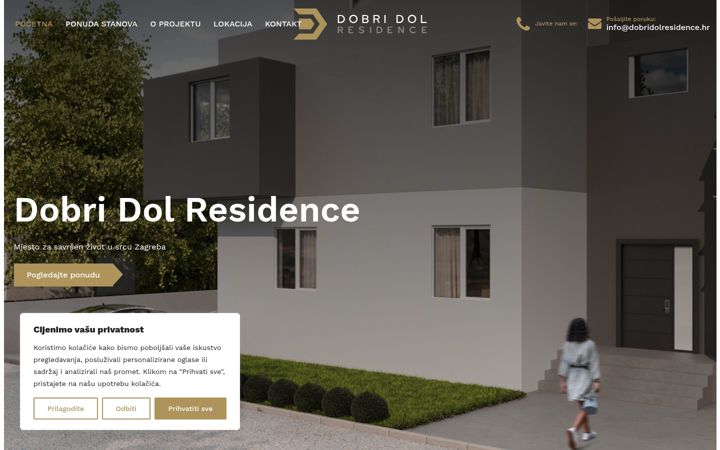 Screenshot of dobridolresidence.hr