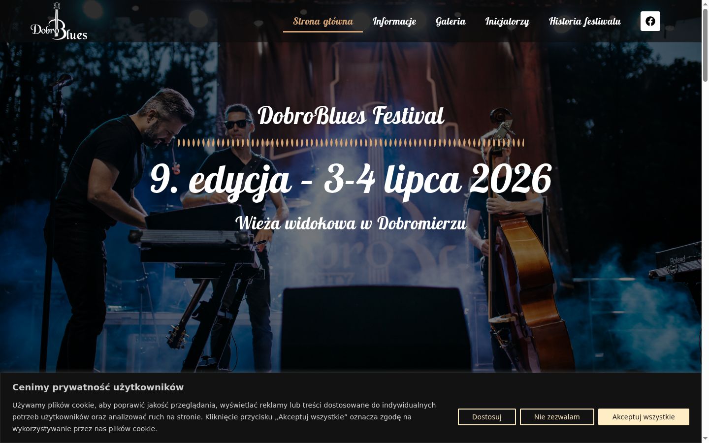 Snimka zaslona bannera za privolu prikazanog prije bilo kakve interakcije
