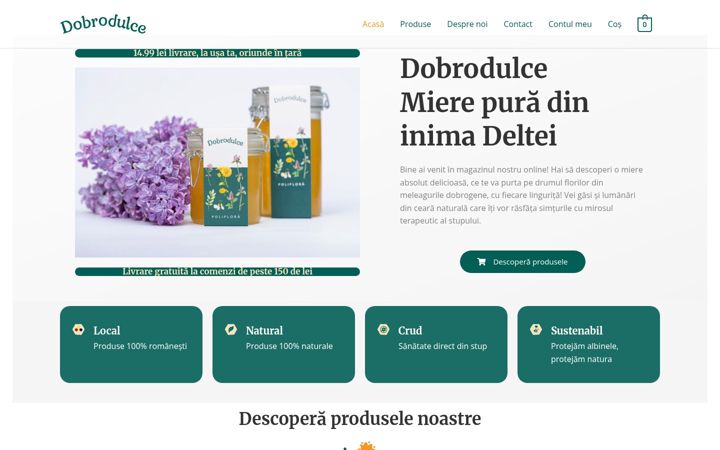 Screenshot of dobrodulce.ro