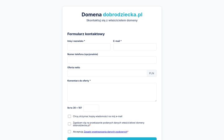 Screenshot of dobrodziecka.pl
