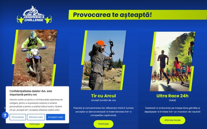 Screenshot of dobrogeachallenge.ro