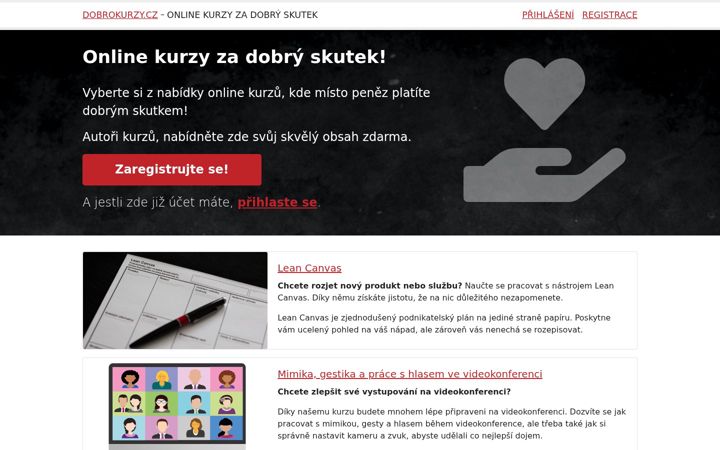 Screenshot of dobrokurzy.cz