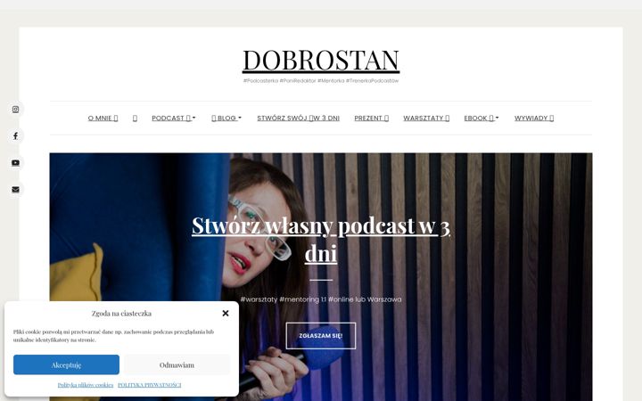 Screenshot of dobrostanpodcast.pl