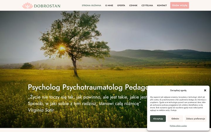 Screenshot of dobrostanpsycholog.pl